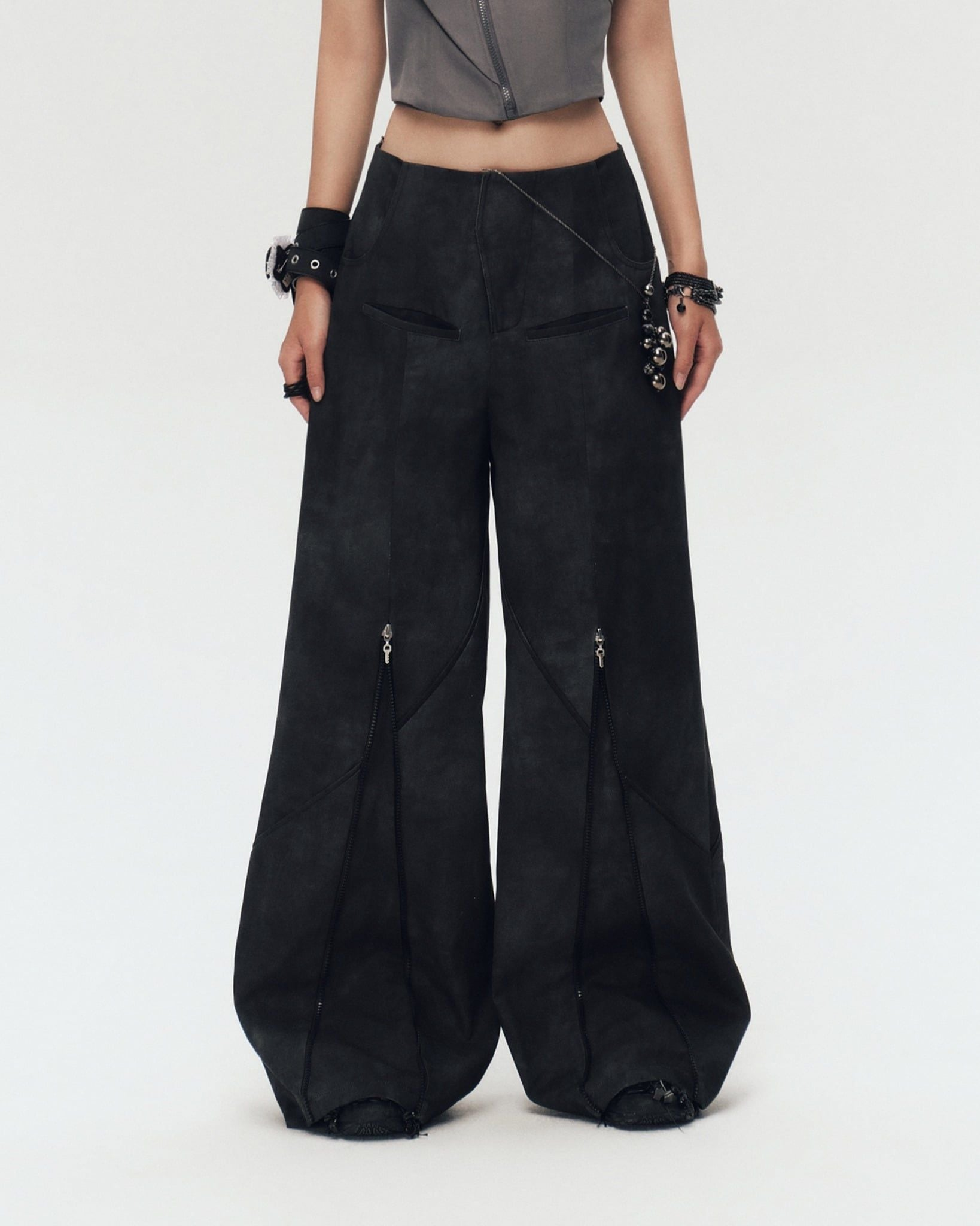 QUENTIN PANTS (BLACK GREY)