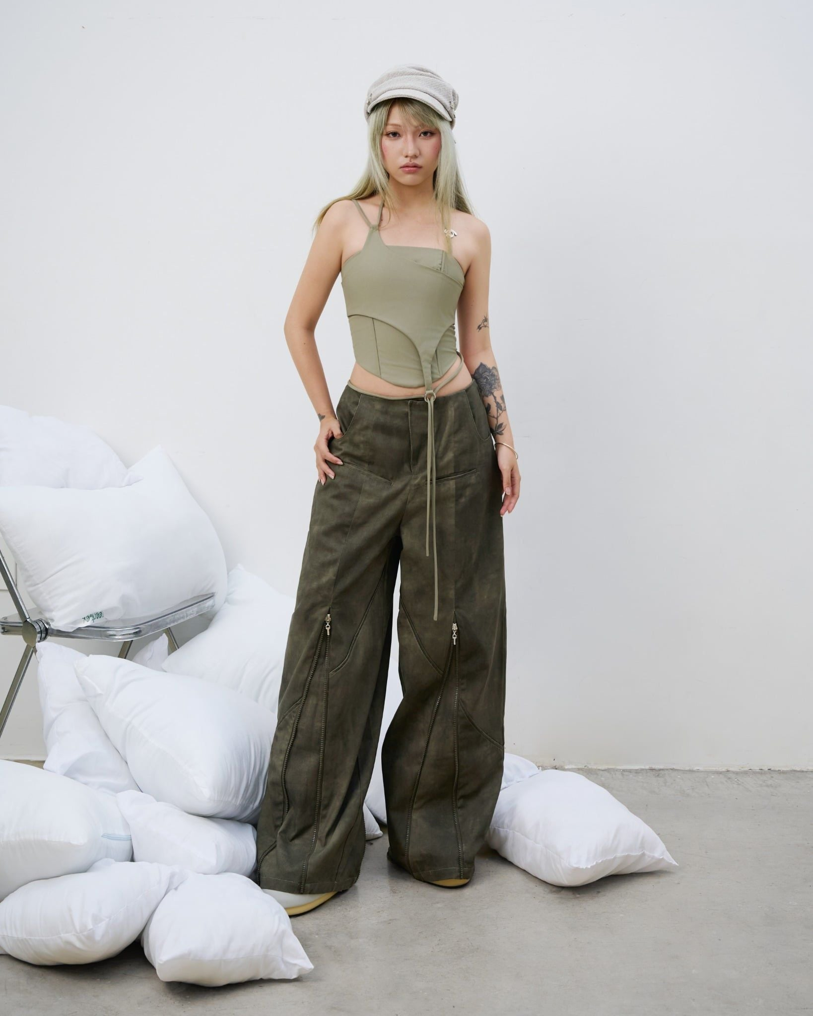 QUENTIN PANTS (DARK GREEN)